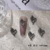 Vintage Halloween Diablo Cruz Nail Art Metal Angel Jóias Punk Love Unha Caveira Liga
