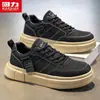 Zapatos de Hombre Huili Genuinos 2026 Primavera Nuevo Estilo Zapatos Casuales de Moda para Hombre Versátiles Ligeros con Suela Gruesa Tenis Deportivos para Hombre