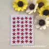 Suministro Directo de Fábrica en stock al por mayor pegatinas de estrella para estampado en caliente color rojo estrella de cinco puntas papelería pegatinas de recompensa para niños