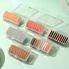 Mini borla de maquillaje con cojín de aire para el pulgar, esponja para los dedos, borla para polvos seca y húmeda de doble propósito, base líquida que no come el polvo, borla para polvos con la punta de los dedos