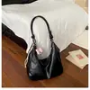 2026 Nueva Moda Ins Estilo Coreano Retro Color Sólido Versátil Bolso de Hombro Cruzado Casual para Mujer para el Trabajo y los Viajes Diarios