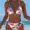 Bikini Sexy de Dos Piezas Transfronterizo Europeo y Americano Nuevo de Verano 2027 Traje de Baño de Moda para Mujer Ropa de Baño para Vacaciones en la Playa Mujer