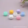Frasco de creme branco 4g, frasco dispensador de creme, frasco de batom verde 4ml, frasco de máscara facial transparente, frasco de pomada amarelo