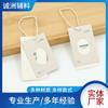 Etiquetas de Ropa Minimalistas Estilo Coreano, Etiquetas de Ropa Impresas con Estampado Dorado, Tarjetas de Algodón Beige para Etiquetas de Prendas y Textiles para el Hogar