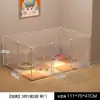 Jaula para Gatos Valla para Perros Doméstica Valla para Perros Pequeños y Medianos Mascotas Escudo de Aislamiento para Gatos Transparente para Interiores Anti-Escape