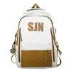 Mochila retro estilo americano para estudiantes universitarias, de gran capacidad, para estudiantes de secundaria y preparatoria, mochila escolar para computadora, para hombre.