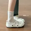 Lindos Zapatos Mary Jane Florales para Mujer 2026 Nuevo Verano Suela Suave Retro con Faldas Casuales Planos Zapatos Planos de Ballet