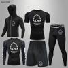Roupa Esportiva Transfronteiriça Roupa de Treino Roupa de Secagem Rápida Outono e Inverno Ao Ar Livre Corrida Matinal Atletismo Ciclismo Corrida Roupa de Fitness