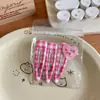 Set de 3 Pinzas para el Cabello Estampadas, Pinzas de Cuadros de Dibujos Animados de Moda y Lindas para Niñas, Pinzas Laterales para Cabello Roto y Flequillo