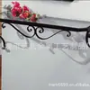 Marco de Soporte de Almacenamiento de Hierro Europeo Artesanía Metálica Marco de Hierro Forjado Marco de Soporte Decorativo Forjado Marco de Hierro para Colgar en la Pared