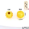 Accesorios de bricolaje de oro antiguo, cuentas enrolladas, cuentas sueltas, espaciador, oro roto, redondo, estrella de cinco puntas, luna, corazón de melocotón, cuentas de oro