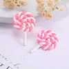 Argila Macia Pirulito Areia Movediça Acessórios para Capa de Celular Acessórios de Comida e Brincadeira Pirulito Colorido 2,5cm Material DIY