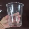 Diseño de Nicho Niña Lindo Moño Puntos Flip Café con Leche Desayuno Vidrio Transparente Ins