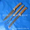 Suministro Cuchillo Tenedor Barbacoa Mango Bambú Cuchillo Pastel Mango Madera Caucho Cuchillo Pan