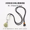 Joyería Jingde Jade Hetian Natural Buda Maitreya Collar Colgante de Buda Cordón Ajustable Colgante de Jade Venta al por mayor