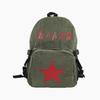 Bolsa Retro para Servir al Pueblo, Bolsa Estrella Roja, Bolso Cruzado de Lona Lei Feng, Bolso de Hombro Nostálgico Estrella Roja Verde, Venta al por Mayor por Fabricante