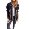 Ropa de Mujer 2024 Exportación Aliexpress Otoño e Invierno Solapa Hebilla Metálica Variada Chaqueta de Punto Vaquera Estilo Urbano Europeo y Americano