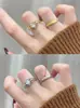 [Eden Star] anillo de circón con sentido de diseño de nicho estilo medieval de dinero antiguo anillo de moda Joker anillo para el dedo índice mujeres