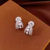 Clip para Oreja~Estilo Coreano Circonita Perla Gota de Agua Encaje Sin Agujero en la Oreja Pendientes Dulces de Gama Alta Exquisitos Versátiles Accesorios de Pendientes para Mujeres