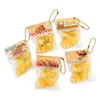 Juguete de apretar creativo para aliviar el estrés, amuleto de pan con forma de tostada, accesorio versátil y divertido para mochilas y llaveros