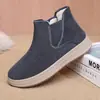 Zapatos de algodón con forro de felpa 2026 Invierno Nuevo Gruesos de caña alta Antideslizantes Para mediana edad y ancianos Suela gruesa Protección cálida para los pies Dropshipping