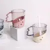 Copo Transparente para Enxaguante Bucal, Luxo Acessível para Dormitório de Casal Casa Lavar e Escovar Copo, Escova de Dentes, Conjunto de Copo para Escova de Dentes com Alto Valor Estético