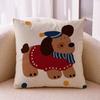 Almohada de Mascota Linda Cachorro Nueva Almohada Colcha Dos en Uno Coche Dormitorio Cojín de Cama Almohada Plegable