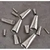 Boquilla de pegamento duradera de acero inoxidable, aplicador de pegamento, boquilla de cabeza plana tipo pico de pato para pegamento estructural para puertas y ventanas de vidrio