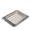 Ao ar livre Transfronteiriço Especial para Camping Comercial Aço Inoxidável Prato Quadrado Cantina Arroz Cozido no Vapor Peixe Grelhado Churrasco Grande Capacidade Prato de Churrasco
