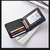 Cartera pequeña de alta gama para hombre, cartera corta juvenil horizontal para hombre, cartera para tarjetas transfronterizas para estudiantes, venta al por mayor