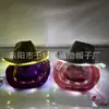 Sombrero de Vaquero con Lentejuelas y Luces LED de Venta Caliente Transfronteriza Sombrero de Vaquero Occidental de Ala Ancha Sombrero de Carnaval con Forma de Compuesto de Eva