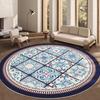 Alfombra Redonda Moderna Sala de Estar Sofá Mesa de Centro Alfombra Vellón Sala de Estudio Cojín Silla Giratoria Cojín Silla Mecedora Cojín Dormitorio Cabecera