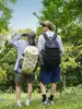 Mochila de Verano Transfronteriza Nueva Color Sólido Simple Gran Capacidad Estudiante Viaje al Aire Libre Montañismo Ligera Doble Hombro Mujer