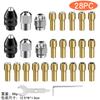 Mandril de núcleo de cobre para rectificado eléctrico, combinación de mandril hembra de bloqueo de 0,5-3,2, accesorios de motor de mandril de tres mordazas