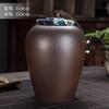 Latas de Té de Cerámica Medianas y Grandes Tarro Sellado Creativo de Leña Caja de Empaque de Té Tarro Mini de Almacenamiento