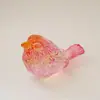 Figura de Cristal de un Pájaro que Simula la Vida Real, un Buen Augurio para la Fortuna, Pequeño Adorno Decorativo, Regalo de Inauguración, Regalo Diario