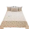 Sábana de Cama de Gasa de Doble Capa Grado Materno e Infantil Clase A Pieza Única Modelo Nuevo 2025 Juego de Tres Piezas para Cama Individual de Dormitorio Algodón Puro No Algodón 3