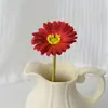 Flores Artificiales Decorativas Transfronterizas Gerbera de PU Girasoles Pequeños para el Festival Qingming Flores Artificiales Realistas Gerbera Crisantemo Festival Flores de Boda
