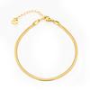 Tornozeleira Especial de Osso de Cobra Estilo Nicho Feminina Corrente de Tornozeleira Ouro 18K Ouro Rosa Feminina Distinta Estilo Coreano Simples Mais Vendida Nova Fashionável
