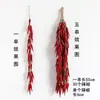 Modelo de Atrezo Colgante de Cuerda de Verduras Simulación Granos Maíz Chile Rojo Colgante Adorno Colgante de Casa de Campo Decoración