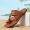 Chanclas estampadas transfronterizas para hombre de talla grande con suelas suaves, sandalias de playa antideslizantes para uso en exteriores, disponibles para envío directo desde el fabricante