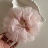 Estilo Ballet Renda Rosa de Alta Qualidade Círculo de Cabelo Intestino Grosso Elegante Corda de Cabelo de Baile Acessório de Cabelo Tira de Cabelo Feminina