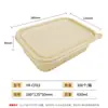 Cajas de Almuerzo Desechables Separables, Cajas de Almuerzo Biodegradables de Almidón de Maíz, Cajas Ecológicas para Llevar de Comida Rápida, Disponibles en Múltiples Tamaños, Tazones Redondos