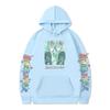 Hoodie Estampado de Batimento Cardíaco, Vazamento, Uma Peça, Outono e Inverno, Transfronteiriço, Masculino e Feminino, Top, Suéter de Lã