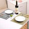 Estilo europeu Teslin Western Restaurant Mat Tapete de isolamento térmico Placemat Bowl Mat Plate Mat impermeável Tapete de mesa Louça Tapete antiderrapante