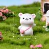 Chen Jun artesanato micro paisagem desenho animado fofo mochila urso esquilo dinossauro enfeites criativos enfeites de artesanato em resina