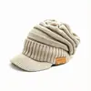 Gorro de Punto Nuevo de Invierno para Hombre, Forrado de Felpa, Engrosado, Cálido Gorro sin Visera, Protector de Orejas a Prueba de Frío para Estudiantes y Ciclismo, Moderno