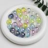 Dingyi 10-12 Perlas Estrella Ópalo Luna Fría Resina Galvanizada Agujero Pasante Perlas Sueltas Sin Rayaduras Accesorios para Cadena de Teléfono Móvil DIY