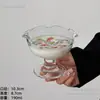 Estilo Ins Flor de Hielo de Vid Taza de Helado Pudín Parfait Taza de Hielo Hogareña Pétalo Postre Verano Taza de Yogur