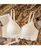 Ropa interior push-up de pecho pequeño para mujer, sin aro de acero, soporte superior, soporte suave, sujetador sexy antiflacidez y hueco sin marcas.
